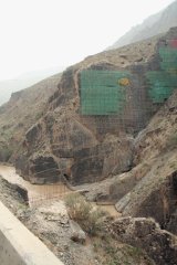 07-A mural along a tributary river of Yellow River